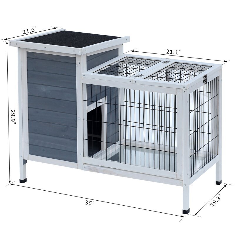 Gaviota+Wooden+Outdoor+Rabbit+Hutch+Elevated+Bunny+Cage+with+Enclosed+Run.jpg